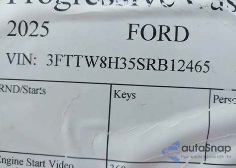 2025 Ford Maverick Xlt z USA, uszkodzony, nr VIN 3FTTW8H35SRB12465